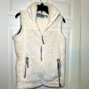 Free Country Woman’s Alpine Butter Pile Vest Size Small NWT Fleece Soft Full Zip